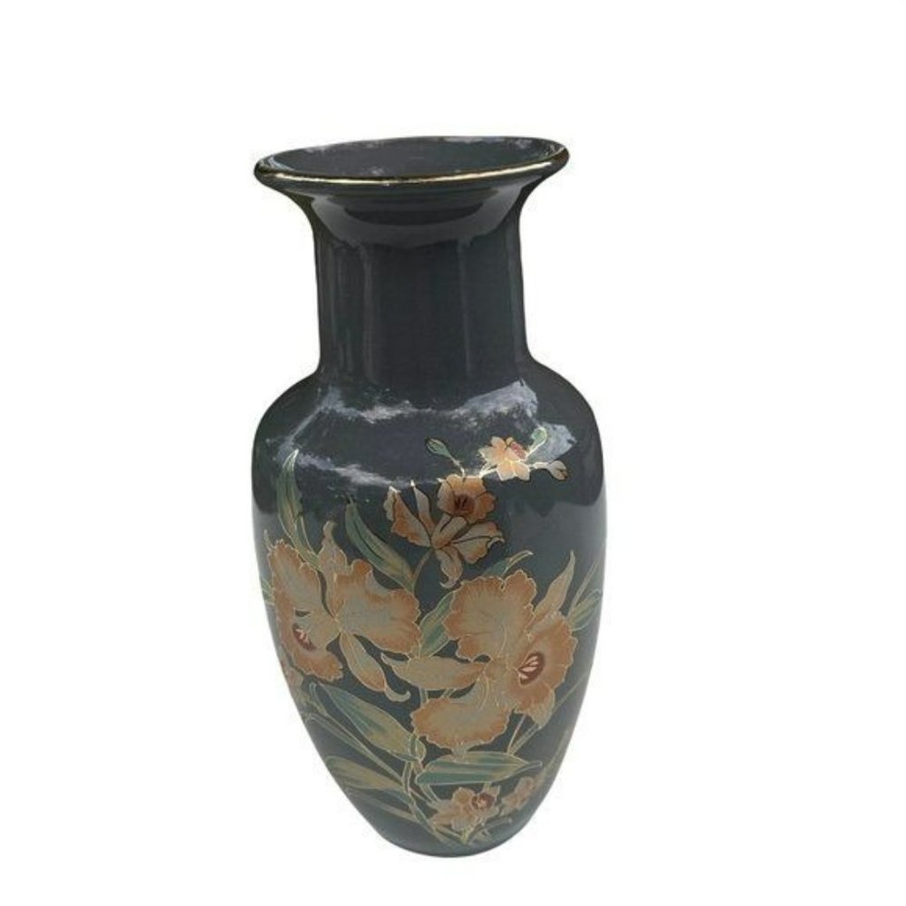 Vintage Shaddy Japanese Vase‎  Hand Painted Porcelain
